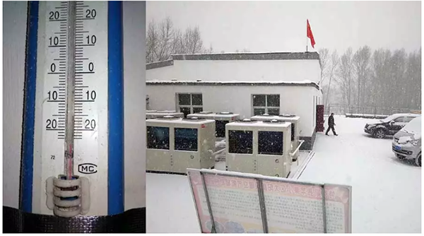 空氣源熱泵供暖和冷暖空調(diào)有什么區(qū)別？_空氣能接水管圖